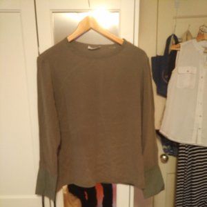 olive equipmentfemme xs shirt